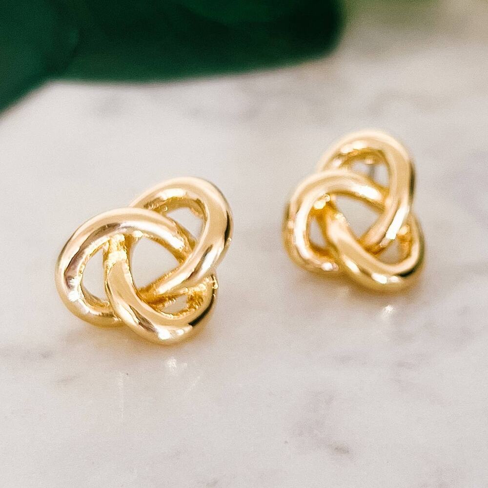 Twisted Knot Stud Earrings